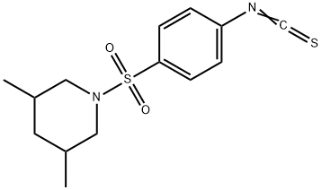 1-[(4-ISOTHIOCYANATOPHENYL)SULFONYL]-3,5-DIMETHYLPIPERIDINE Struktur