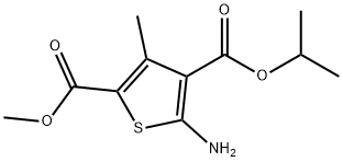 4-ISOPROPYL 2-METHYL 5-AMINO-3-METHYLTHIOPHENE-2,4-DICARBOXYLATE Struktur