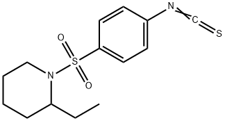 2-ETHYL-1-[(4-ISOTHIOCYANATOPHENYL)SULFONYL]PIPERIDINE Struktur