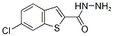 6-chloro-1-benzothiophene-2-carbohydrazide Struktur