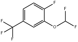 2-(difluoromethoxy)-1-fluoro-4-(trifluoromethyl)benzene Struktur