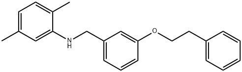 2,5-Dimethyl-N-[3-(phenethyloxy)benzyl]aniline Struktur