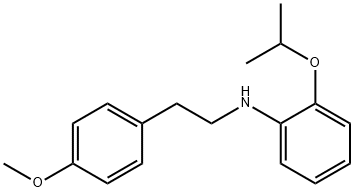 2-Isopropoxy-N-(4-methoxyphenethyl)aniline Struktur