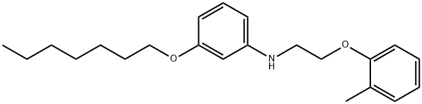 3-(Heptyloxy)-N-[2-(2-methylphenoxy)ethyl]aniline Struktur