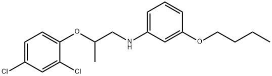 3-Butoxy-N-[2-(2,4-dichlorophenoxy)propyl]aniline Struktur