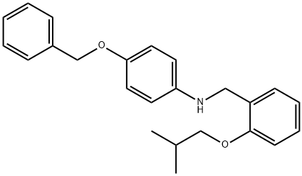 4-(Benzyloxy)-N-(2-isobutoxybenzyl)aniline Struktur