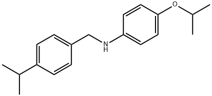 4-Isopropoxy-N-(4-isopropylbenzyl)aniline Struktur