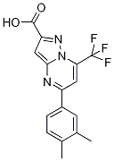 5-(3,4-Dimethylphenyl)-7-(trifluoromethyl)-pyrazolo[1,5-a]pyrimidine-2-carboxylic Struktur