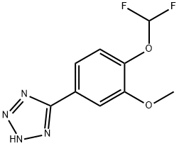 5-[4-(Difluoromethoxy)-3-methoxyphenyl]-1H-tetrazole Struktur