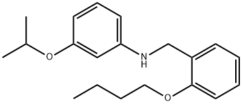 N-(2-Butoxybenzyl)-3-isopropoxyaniline Struktur