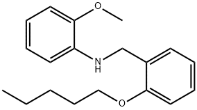 N-(2-Methoxyphenyl)-N-[2-(pentyloxy)benzyl]amine Struktur