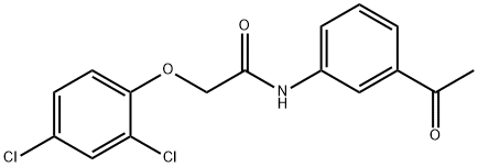 N-(3-Acetylphenyl)-2-(2,4-dichlorophenoxy)-acetamide Struktur