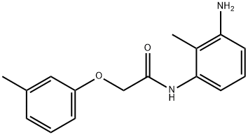 N-(3-Amino-2-methylphenyl)-2-(3-methylphenoxy)-acetamide Struktur