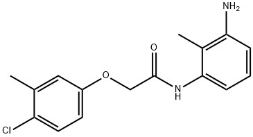 N-(3-Amino-2-methylphenyl)-2-(4-chloro-3-methylphenoxy)acetamide Struktur