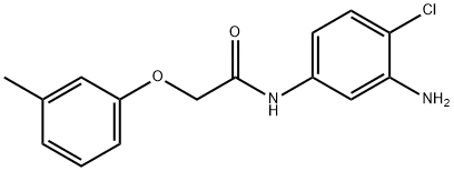 N-(3-Amino-4-chlorophenyl)-2-(3-methylphenoxy)-acetamide Struktur