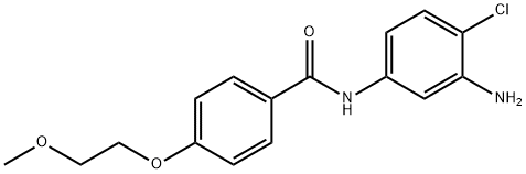 N-(3-Amino-4-chlorophenyl)-4-(2-methoxyethoxy)-benzamide Struktur