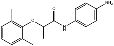 N-(4-Aminophenyl)-2-(2,6-dimethylphenoxy)-propanamide Struktur