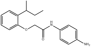 N-(4-Aminophenyl)-2-[2-(sec-butyl)phenoxy]-acetamide Struktur