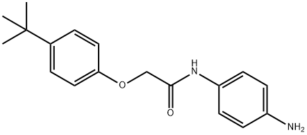 N-(4-Aminophenyl)-2-[4-(tert-butyl)phenoxy]-acetamide Struktur