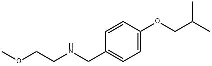 N-(4-Isobutoxybenzyl)-2-methoxy-1-ethanamine Struktur