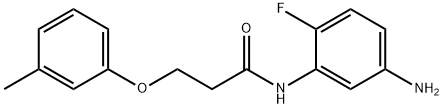 N-(5-Amino-2-fluorophenyl)-2-(3-methylphenoxy)-propanamide Struktur