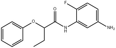 N-(5-Amino-2-fluorophenyl)-2-phenoxybutanamide Struktur