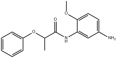 N-(5-Amino-2-methoxyphenyl)-2-phenoxypropanamide Struktur