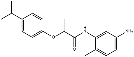 N-(5-Amino-2-methylphenyl)-2-(4-isopropylphenoxy)-propanamide Struktur