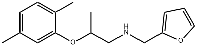 N-[2-(2,5-Dimethylphenoxy)propyl]-N-(2-furylmethyl)amine Struktur