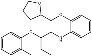 N-[2-(2-Methylphenoxy)butyl]-2-(tetrahydro-2-furanylmethoxy)aniline Struktur