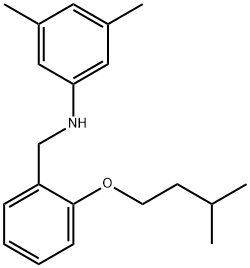 N-[2-(Isopentyloxy)benzyl]-3,5-dimethylaniline Struktur