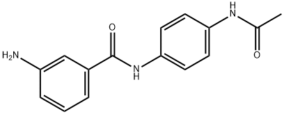 N-[4-(Acetylamino)phenyl]-3-aminobenzamide Struktur