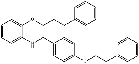 N-[4-(Phenethyloxy)benzyl]-2-(3-phenylpropoxy)-aniline Struktur