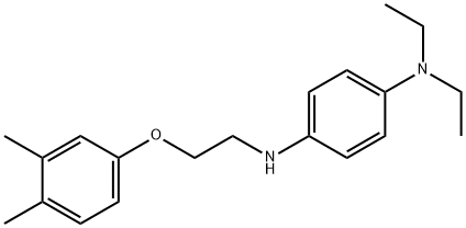 N1-[2-(3,4-dimethylphenoxy)ethyl]-N4,N4-diethyl-1,4-benzenediamine Struktur