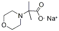 Sodium 2-methyl-2-morpholin-4-ylpropanoate Struktur