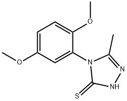 4-(2,5-dimethoxyphenyl)-5-methyl-4H-1,2,4-triazole-3-thiol Struktur