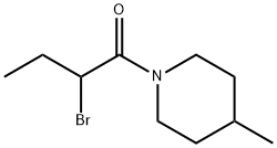 1-(2-bromobutanoyl)-4-methylpiperidine Struktur