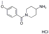 1-(4-methoxybenzoyl)piperidin-4-amine hydrochloride Struktur