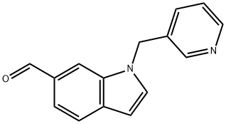 1-(pyridin-3-ylmethyl)-1H-indole-6-carbaldehyde Struktur