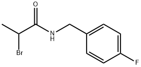 2-bromo-N-(4-fluorobenzyl)propanamide Struktur