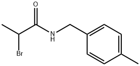 2-bromo-N-(4-methylbenzyl)propanamide Struktur