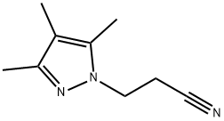 3-(3,4,5-trimethyl-1H-pyrazol-1-yl)propanenitrile Struktur