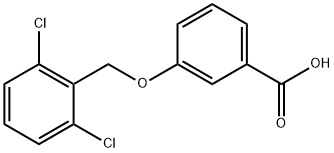 3-[(2,6-dichlorobenzyl)oxy]benzoic acid Struktur