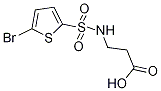 3-{[(5-bromothien-2-yl)sulfonyl]amino}propanoic acid Struktur