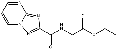 ethyl N-([1,2,4]triazolo[1,5-a]pyrimidin-2-ylcarbonyl)glycinate Struktur