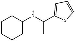 N-(1-thien-2-ylethyl)cyclohexanamine Struktur