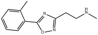 N-methyl-2-[5-(2-methylphenyl)-1,2,4-oxadiazol-3-yl]ethanamine Struktur