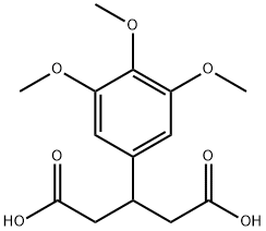 3-(3,4,5-trimethoxyphenyl)pentanedioic acid Struktur