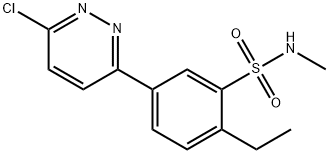 5-(6-chloropyridazin-3-yl)-2-ethyl-N-methylbenzenesulfonamide Struktur