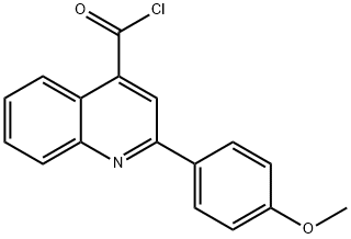 2-(4-methoxyphenyl)quinoline-4-carbonyl chloride Struktur